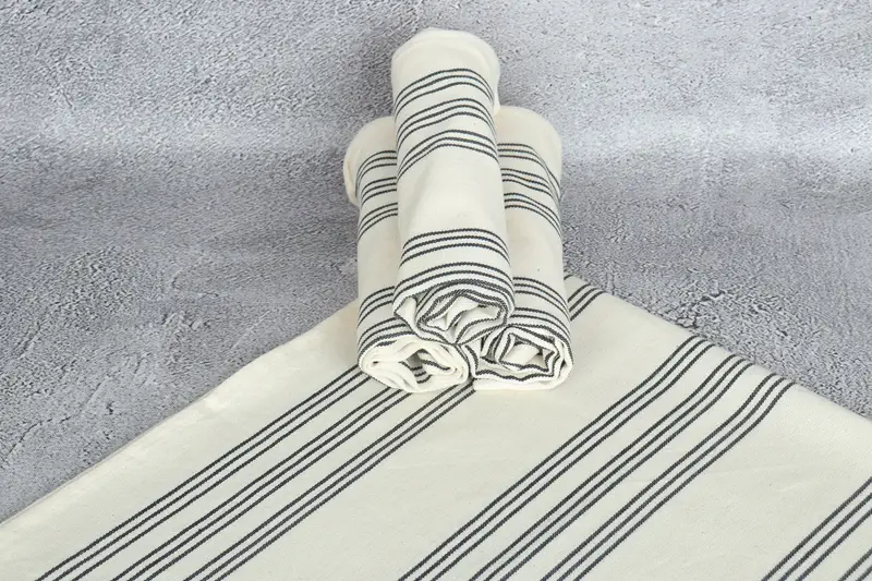 Personalized Gift, Decorative Towel, Christmas Hand Towel, Bridesmaid Gift, Bridesmaid Gifts, 38x16 Cotton Striped Towel, Monogram Hand Towel - 7