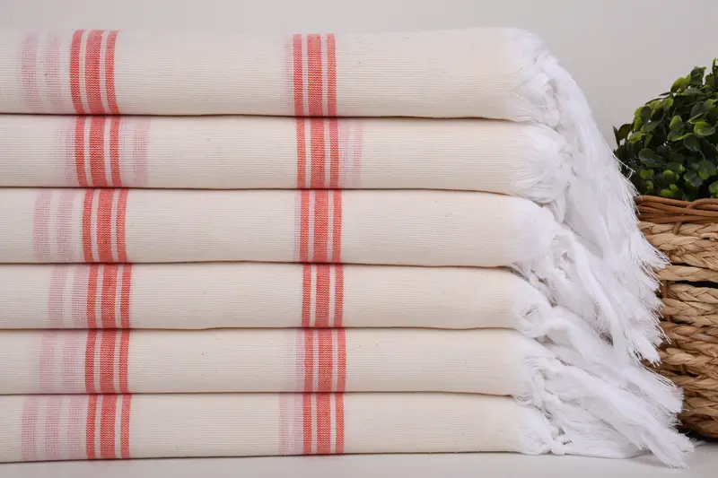 Turkish towel, Guest Towel, Luxury Beach Towel, Bachelorette Party Gifts, 70x40 Cotton Striped Towel, Bridal Shower Favor, Bridal Shower Favors - 2