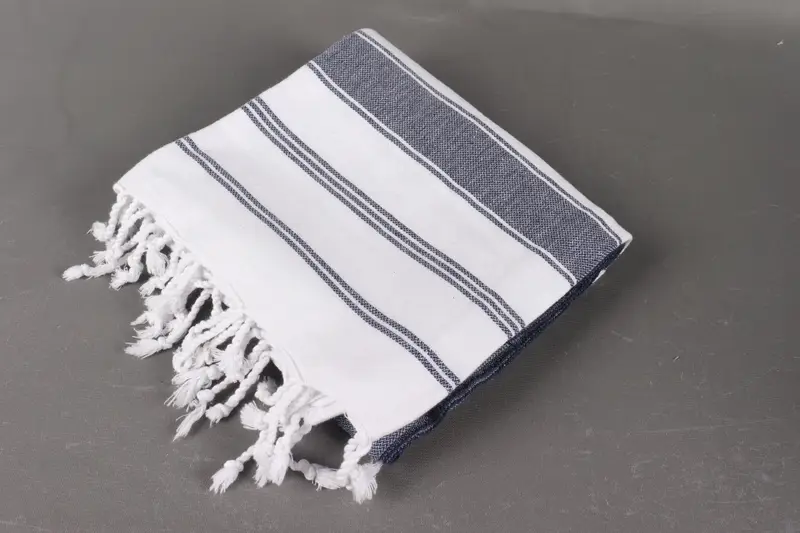 Antibacterial Turkish peshtemal towel, 76x40 Cotton Striped Towel, Monogram Beach Towel, Luxury towel, Quick-dry peshtemal, Wedding Shower Gift - 6