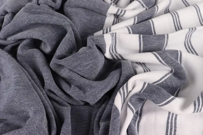 Antibacterial Turkish peshtemal towel, 76x40 Cotton Striped Towel, Monogram Beach Towel, Luxury towel, Quick-dry peshtemal, Wedding Shower Gift - 8