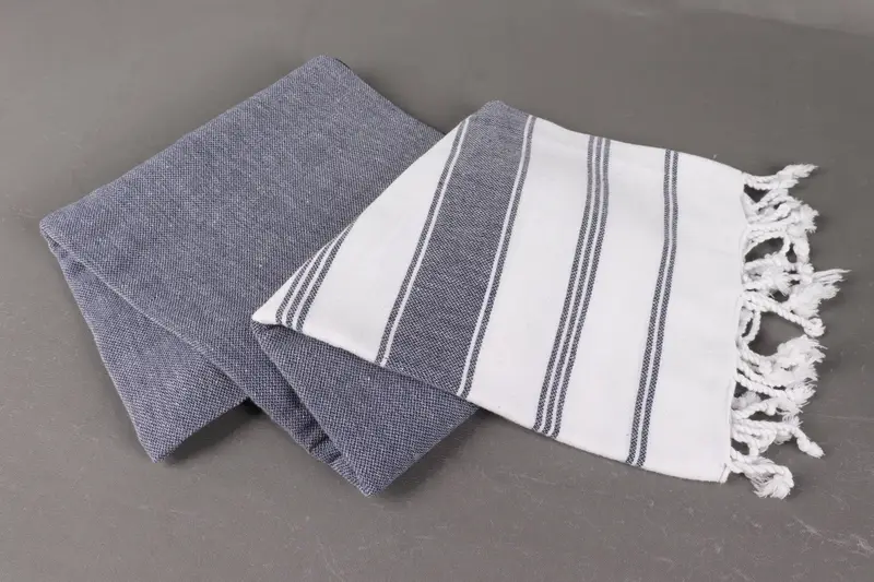 Antibacterial Turkish peshtemal towel, 76x40 Cotton Striped Towel, Monogram Beach Towel, Luxury towel, Quick-dry peshtemal, Wedding Shower Gift - 7