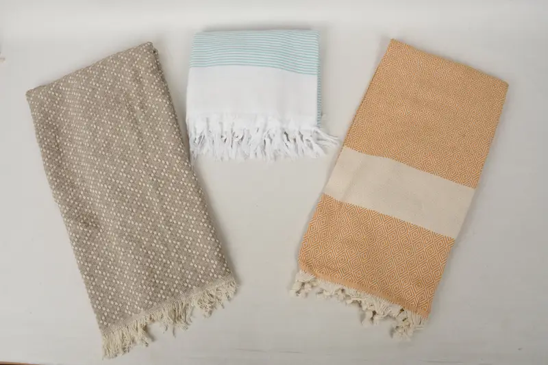 Valentines Gift, Beach Towel Gift, Monogram Towels, Fouta towel, Bachelorette Party Gifts For Bride, 70x40 Cotton Set of 10 Towel, Wedding Favors - 7