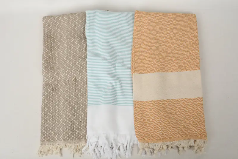 Valentines Gift, Beach Towel Gift, Monogram Towels, Fouta towel, Bachelorette Party Gifts For Bride, 70x40 Cotton Set of 10 Towel, Wedding Favors - 8