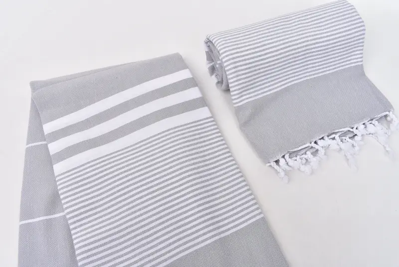 Embroidery Towels, Custom Beach Towels, Guest Towel, Custom Wedding Gift, Monogram Turkish Towel, Gift For Him, 70x40 Cotton Striped Towel - 7