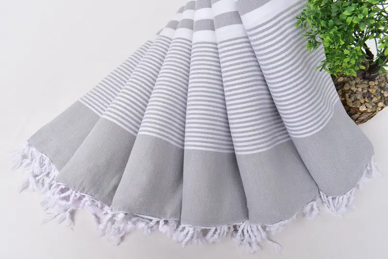 Embroidery Towels, Custom Beach Towels, Guest Towel, Custom Wedding Gift, Monogram Turkish Towel, Gift For Him, 70x40 Cotton Striped Towel - 4
