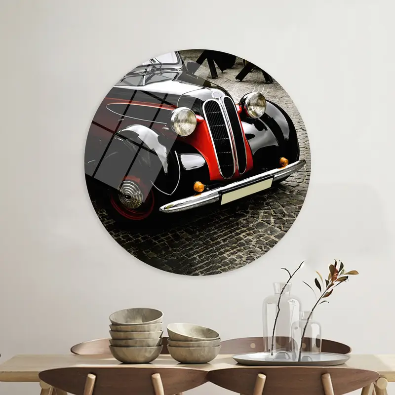 Vintage Classic Car Canvas Print: Retro Car Lover Gift