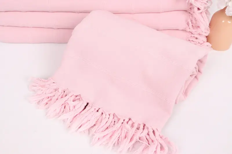 Large Beach Towel Personalized, Woven Throw Blanket, Organic Throw, 92x70 Cotton Stonewashed Towel, Tablecloth, Employee Gifts, Bachelorette Gifts - 4