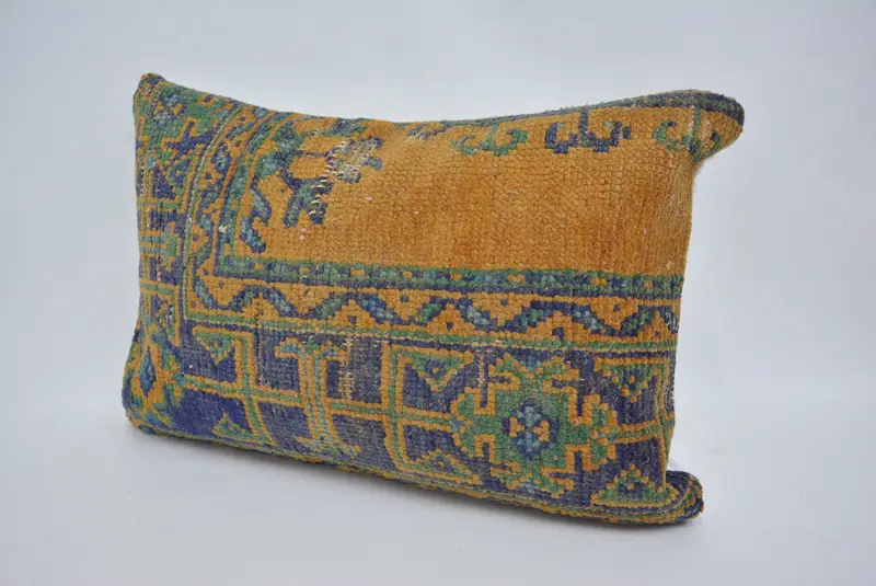 16x24 Orange Pillow Sham, Pillow for Sofa, Cushion Cover, Home Decor Pillow, Vintage Kilim Pillow Cushion Case, Accent Throw Pillow, Antique Pillows - 4