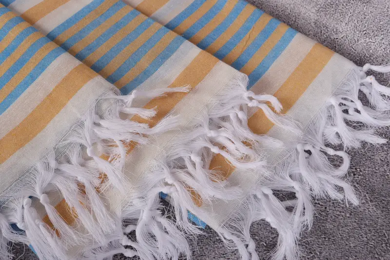 Unique Gift, 68x40 Cotton Striped Towel, Beach towel, Personalized Bridesmaid Gift, Girls Weekend Getaways Gifts, Personalized Beach Towel - 5