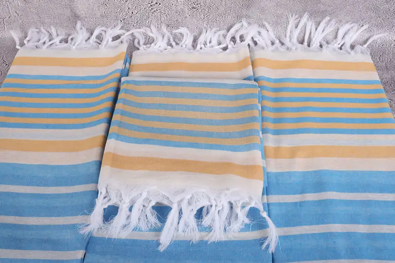Unique Gift, 68x40 Cotton Striped Towel, Beach towel, Personalized Bridesmaid Gift, Girls Weekend Getaways Gifts, Personalized Beach Towel - 4