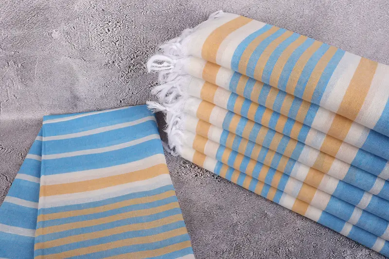 Unique Gift, 68x40 Cotton Striped Towel, Beach towel, Personalized Bridesmaid Gift, Girls Weekend Getaways Gifts, Personalized Beach Towel - 2
