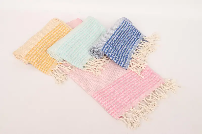 Bridesmaid Gifts, Xmas Gifts, Guest Towel, Wedding Favors, Home Decor Gifts, Small Bath Towels, Bachelorette Party Favor, 40x20 Cotton Striped Towel - 5