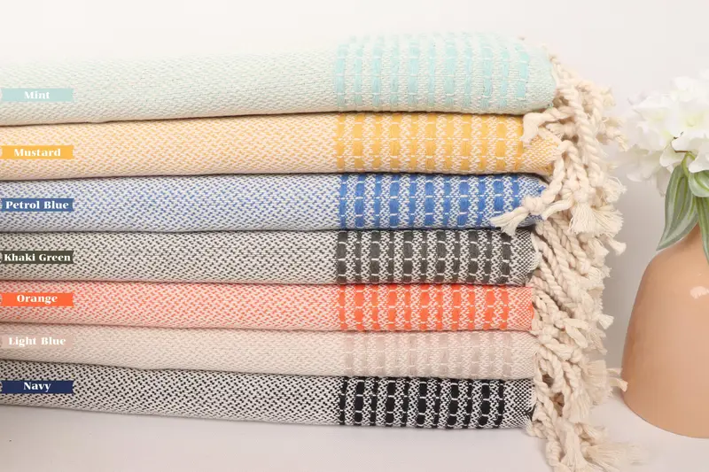 Bridesmaid Gifts, Xmas Gifts, Guest Towel, Wedding Favors, Home Decor Gifts, Small Bath Towels, Bachelorette Party Favor, 40x20 Cotton Striped Towel - 1