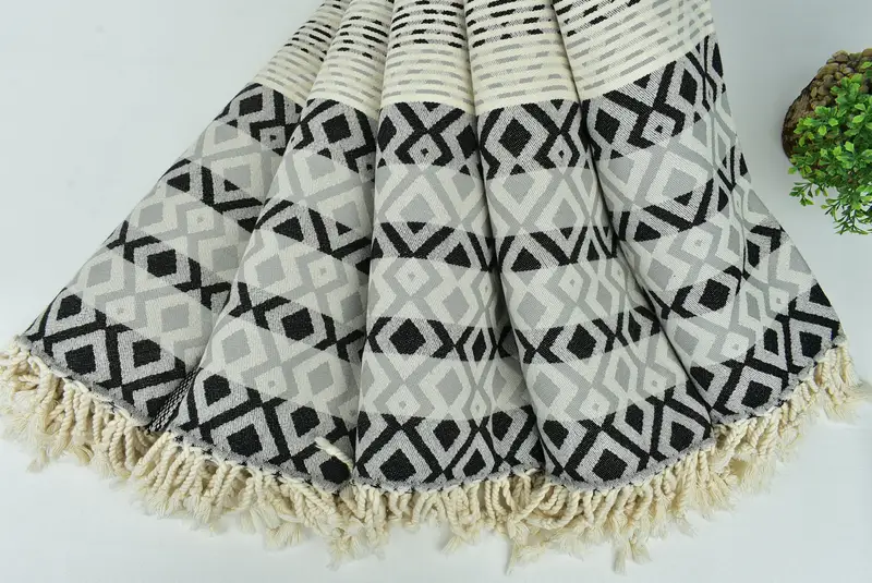 Toalla Fouta turca para uso al aire libre, toalla de diamante de algodón 70x40, toalla turca de EE. UU., Regalos personalizados, boda por favor, toalla turca ligera - 5