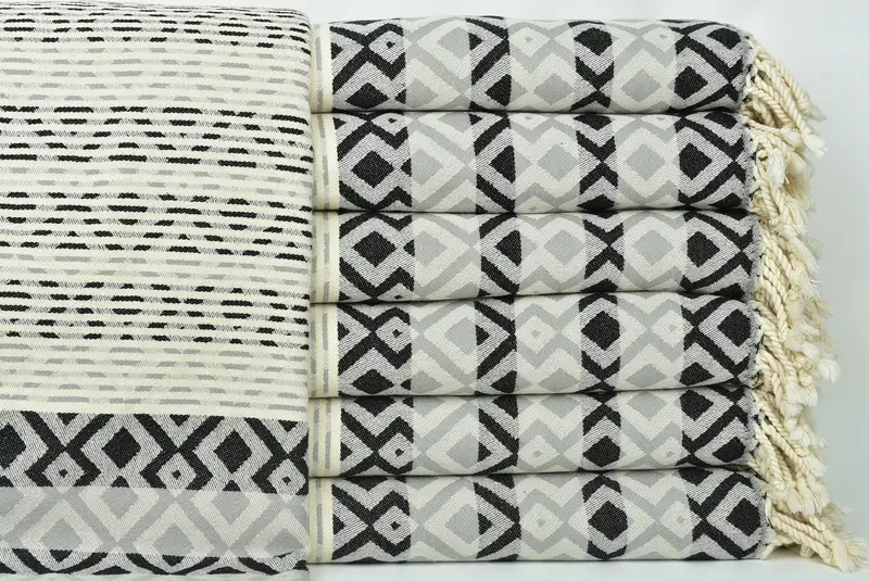 Toalla Fouta turca para uso al aire libre, toalla de diamante de algodón 70x40, toalla turca de EE. UU., Regalos personalizados, boda por favor, toalla turca ligera - 2