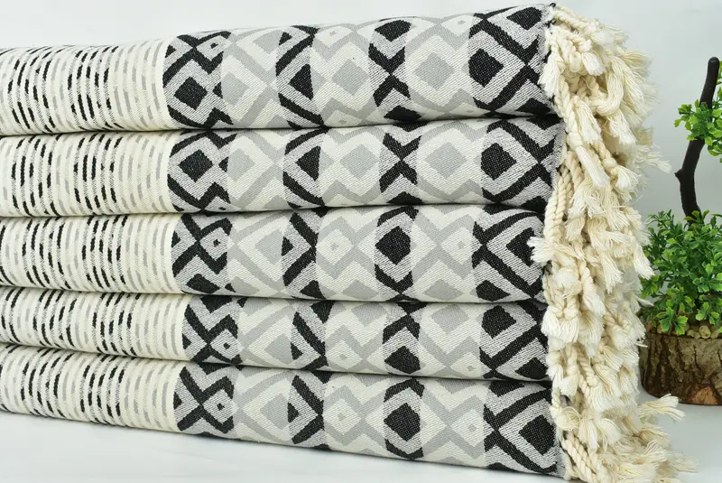 Toalla Fouta turca para uso al aire libre, toalla de diamante de algodón 70x40, toalla turca de EE. UU., Regalos personalizados, boda por favor, toalla turca ligera - 4