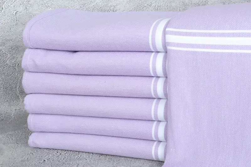 70x40 Cotton Striped Fringeless Towel, Bachelor Gifts, Personalized Bridesmaid Gift, Hammam Towel USA, Luxury towel, Anniversary Gift For Her - 1
