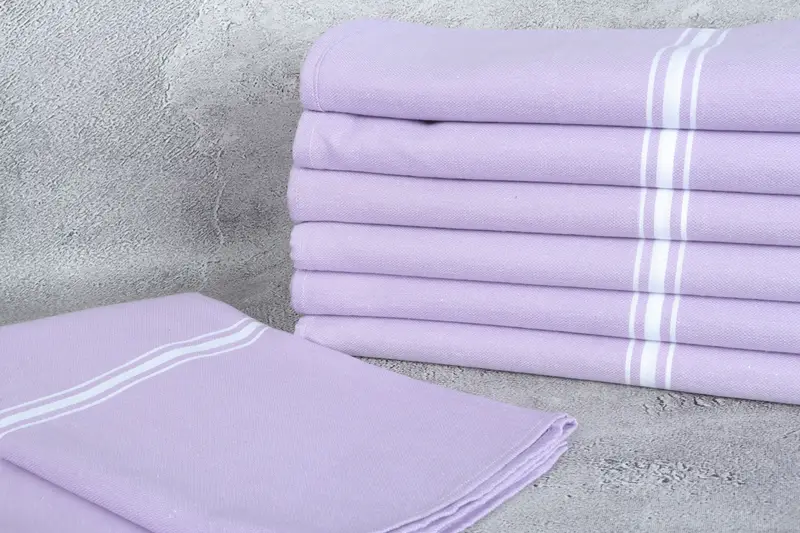 70x40 Cotton Striped Fringeless Towel, Bachelor Gifts, Personalized Bridesmaid Gift, Hammam Towel USA, Luxury towel, Anniversary Gift For Her - 2
