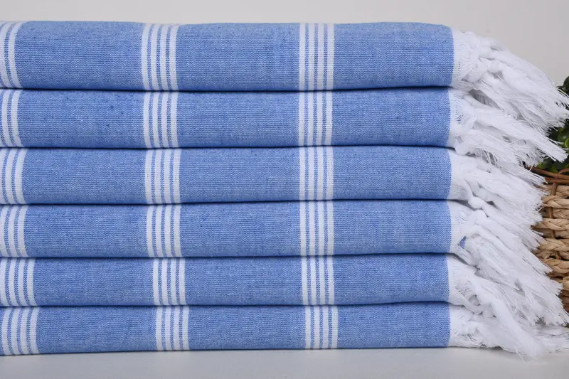 Personalized Turkish Beach Towel, 70x30 Cotton Striped Towel, Monogram Beach Towel, Sand-resistant towel, Gift For Boyfriend, Gifts For Him - 2