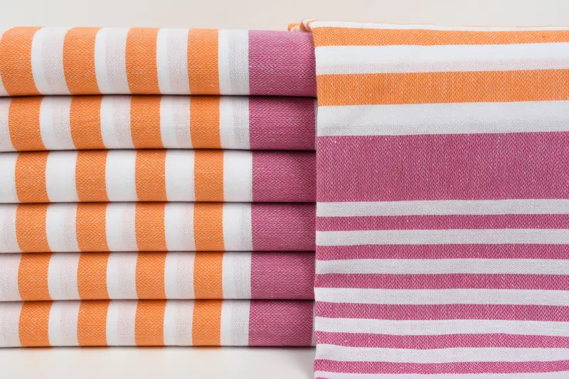 Bachelor Gifts, Lightweight towel, 68x36 Cotton Striped Towel, Authentic Turkish hammam peshtemal, Lightweight Turkish towel, Gift For Bride - 1