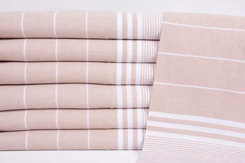 Wedding Favors, Beach Theme Wedding Gift, Organic Towel, Bridesmaid Gifts, 40x24 Cotton Striped Towel, Monogrammed Hand Towel, Christmas Hand Towel - 2