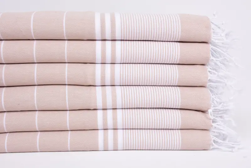 Wedding Favors, Beach Theme Wedding Gift, Organic Towel, Bridesmaid Gifts, 40x24 Cotton Striped Towel, Monogrammed Hand Towel, Christmas Hand Towel - 3
