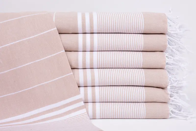 Wedding Favors, Beach Theme Wedding Gift, Organic Towel, Bridesmaid Gifts, 40x24 Cotton Striped Towel, Monogrammed Hand Towel, Christmas Hand Towel - 1