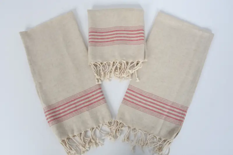 Custom Hand Towel, Small Bath Towels, Custom Wedding Gifts, Personalized Kitchen Towel, Bachelor Party Gifts, 36x18 Linen Striped Towel, Gym Towel - 6