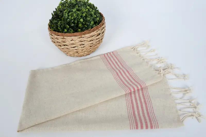 Custom Hand Towel, Small Bath Towels, Custom Wedding Gifts, Personalized Kitchen Towel, Bachelor Party Gifts, 36x18 Linen Striped Towel, Gym Towel - 4