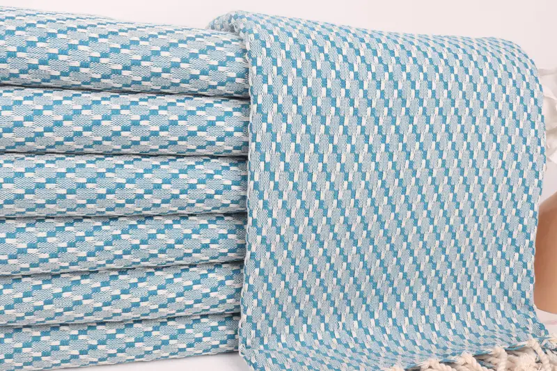 Custom Wedding Gifts, Personalized Bridesmaid Gift, Monogram Towels, 68x40 Cotton Geometric Towel, Turkish beach towel, Valentines Day Gift For Him - 2