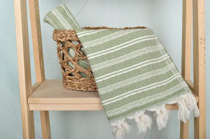 32x18 Cotton Flat Towel, Gift For Bride, Bridesmaid Towel, Monogrammed Turkish Towel, Turkish Hand Towel, Summer Gift, Kitchen Towel, Wedding Favors - 4