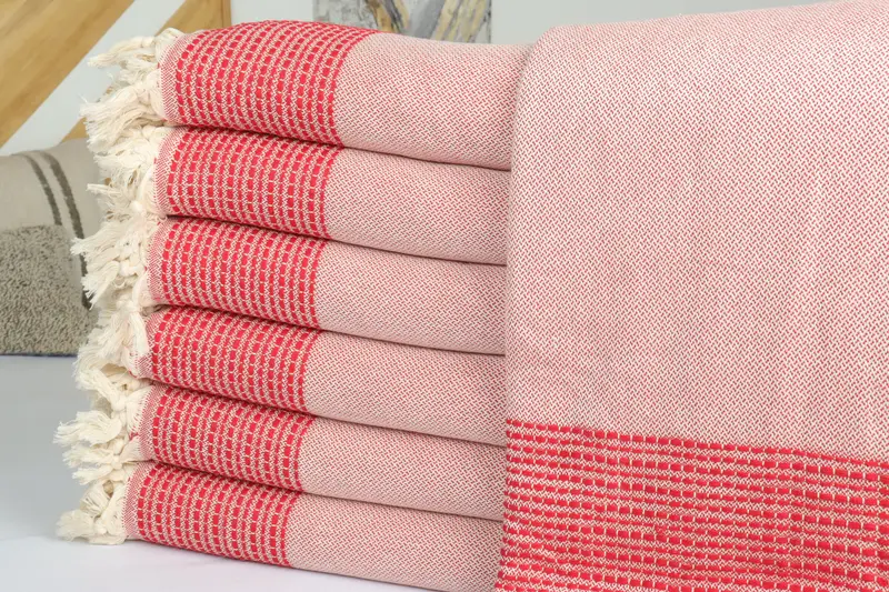 Couch Blanket, Personalized Blanket, Shower Curtain, Gift For Wedding Day, Bachelorette Gifts, 96x92 Cotton Striped Towel, Decorative Blanket - 2