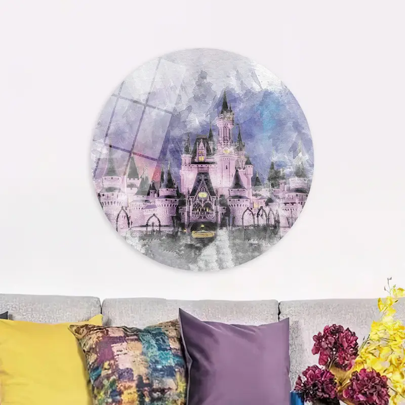 Enchanting Cinderella Castle Canvas: Disney Magic for Kids
