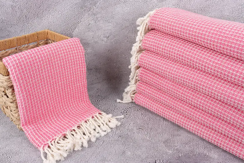 Lightweight Turkish towel, Spa Towel, Bachelor Gifts, 68x36 Cotton Waffle Towel, Bachelorette Party Gifts Bridesmaids, Wedding Gift For Bride - 3