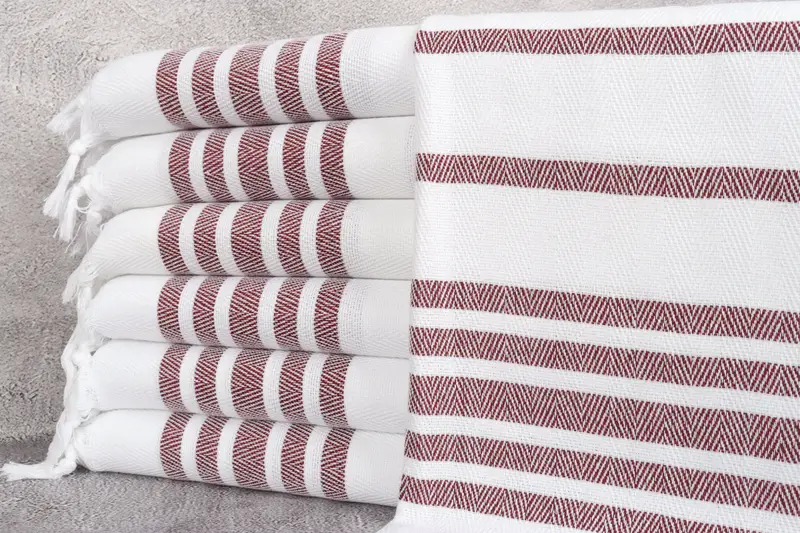 Custom Hand Towel, 36x24 Cotton Herringbone Towel, Personalized Hand Towel, Valentine Day Gift For Her, Gift For Coworker, Turkish Tea Towel - 1