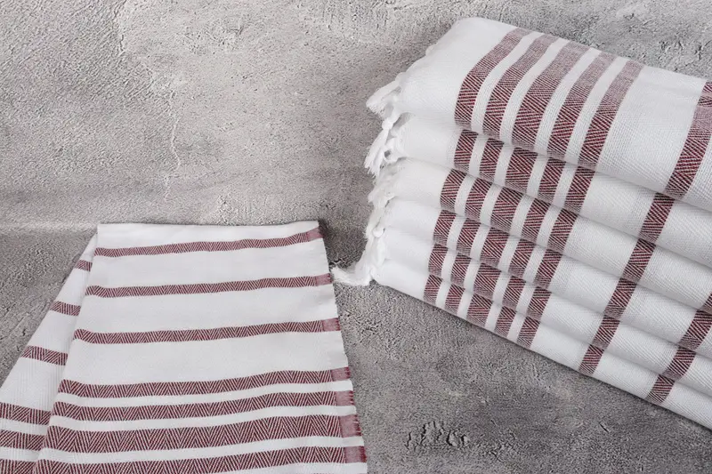 Custom Hand Towel, 36x24 Cotton Herringbone Towel, Personalized Hand Towel, Valentine Day Gift For Her, Gift For Coworker, Turkish Tea Towel - 2
