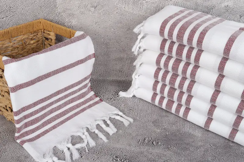 Custom Hand Towel, 36x24 Cotton Herringbone Towel, Personalized Hand Towel, Valentine Day Gift For Her, Gift For Coworker, Turkish Tea Towel - 3