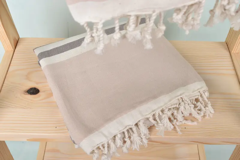 Bachelor Gift, 70x40 Cotton Striped Towel, Personalized Gifts, Embroidered Towel, Beach Wedding Favor, Beach Theme Wedding Gift, Bath towel - 5