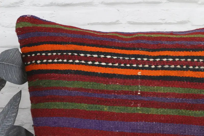 Vintage Pillow, Pillow for Couch, 22x22 Blue Pillow, Cushion Cover, Ethnic Pillow Cover Pillow, Kilim Pillow, Car Cushion Case - 2
