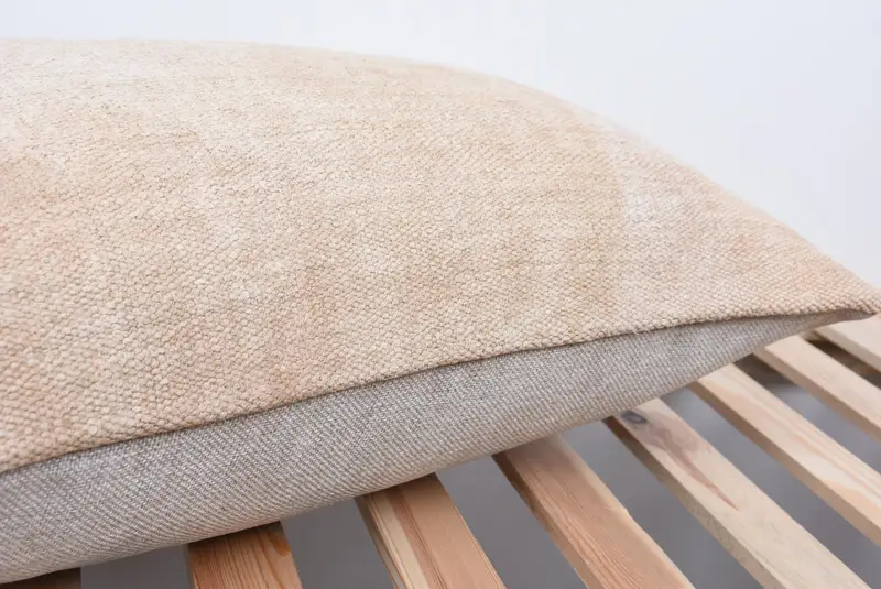 Vintage Pillow, One Of A Kind Pillow, Turkish Kilim Pillow, Pillow, Southwestern Pillow, Boho Pillow Sham Cover, 16x24 Beige Pillow Case - 7