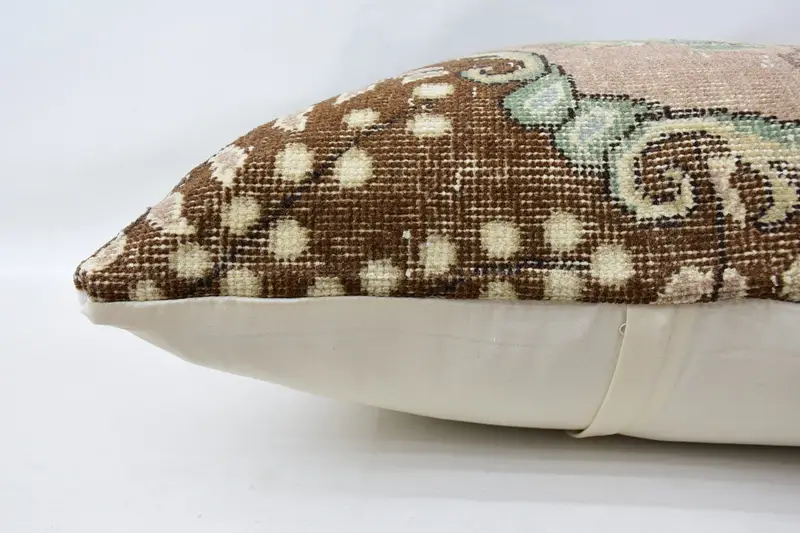 Vintage Kilim Pillow, Pillow Case, 32x32 Beige Pillow Sham, Pillow for Couch, Personalized Gift Pillow Cushion, Kilim Cushion Sham - 6