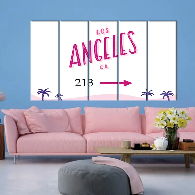Los Angeles,  Los Angeles Wall Art, Los Angeles Print, Los Angeles Poster, Large Wall Decor, Living Room Wall Art, NYC, Wall Art Canvas - 4