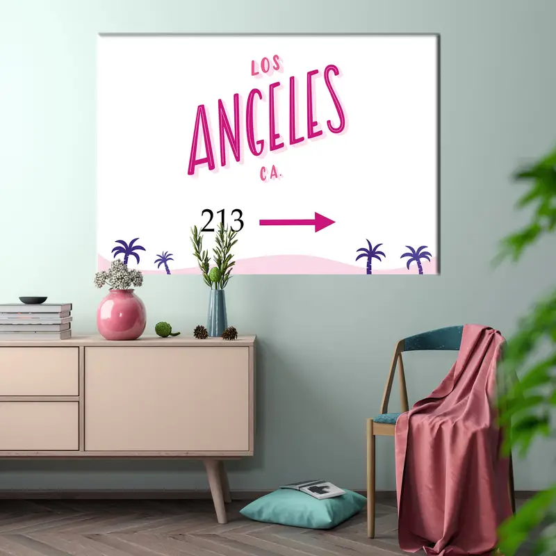 Los Angeles,  Los Angeles Wall Art, Los Angeles Print, Los Angeles Poster, Large Wall Decor, Living Room Wall Art, NYC, Wall Art Canvas - 2