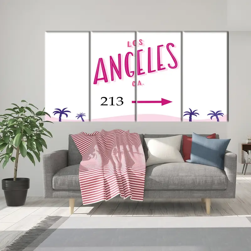 Los Angeles,  Los Angeles Wall Art, Los Angeles Print, Los Angeles Poster, Large Wall Decor, Living Room Wall Art, NYC, Wall Art Canvas - 1