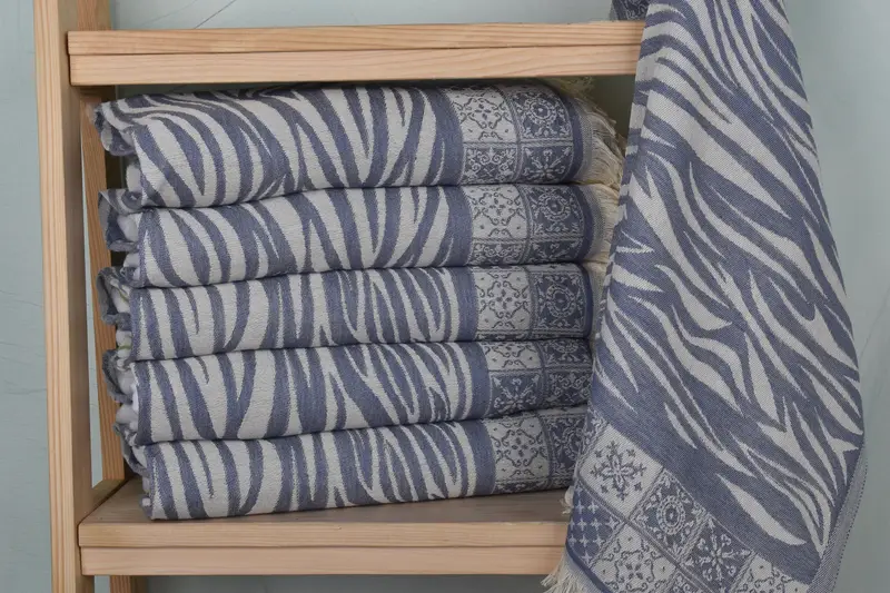 28x20 Cotton Striped Towel, Summer Towel, Bathroom Towels, Wedding Gift Ideas, Wedding Gift, Boyfriend Gift, Personalized Gifts, Decorative Towel - 3