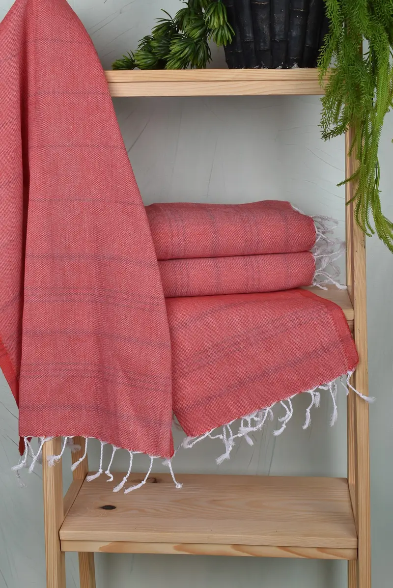 Monogram Towels, 40x24 Cotton Striped Towel, Monogrammed Hand Towel, Best Friend Christmas Gift, Turkish Tea Towel, Personalized Dish Towel - 6