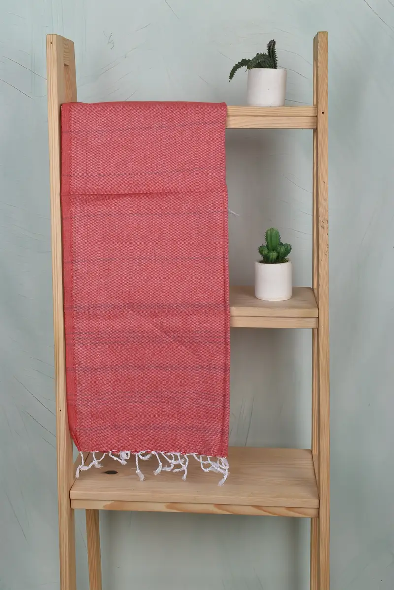 Monogram Towels, 40x24 Cotton Striped Towel, Monogrammed Hand Towel, Best Friend Christmas Gift, Turkish Tea Towel, Personalized Dish Towel - 8