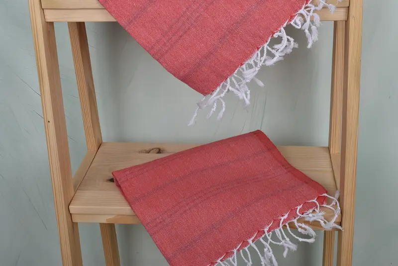Monogram Towels, 40x24 Cotton Striped Towel, Monogrammed Hand Towel, Best Friend Christmas Gift, Turkish Tea Towel, Personalized Dish Towel - 5