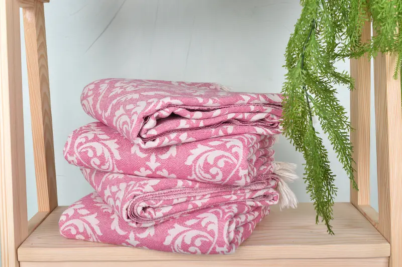 68x36 Cotton Baroque Towel, Embroidered Towel, Wedding Gift For Bride, Personalized Home Gift Wedding, Bridesmaid Gift Towel, Soft towel - 8