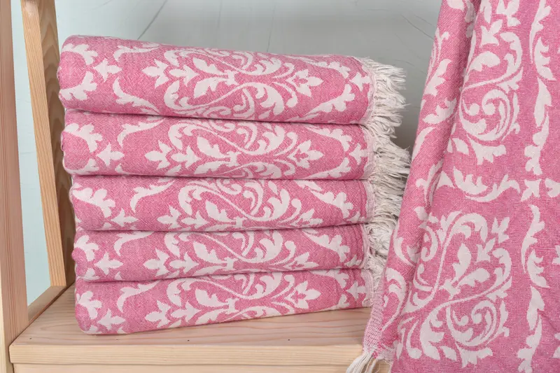 68x36 Cotton Baroque Towel, Embroidered Towel, Wedding Gift For Bride, Personalized Home Gift Wedding, Bridesmaid Gift Towel, Soft towel - 2